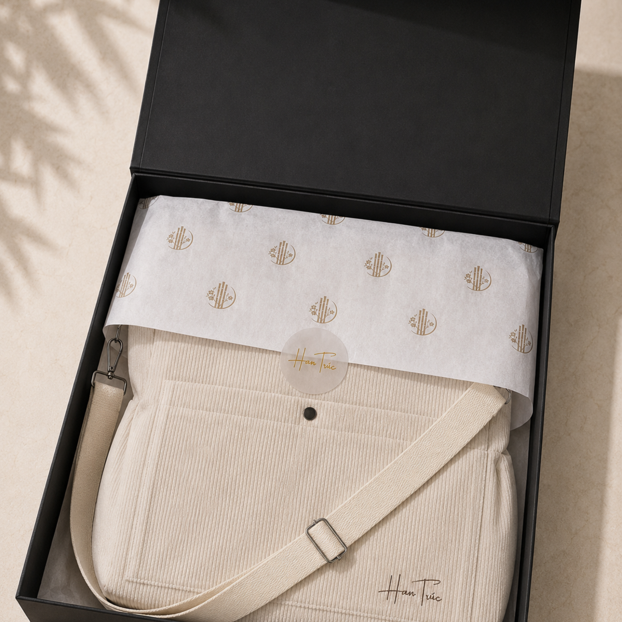Carry Tote — Corduroy (Ivory)