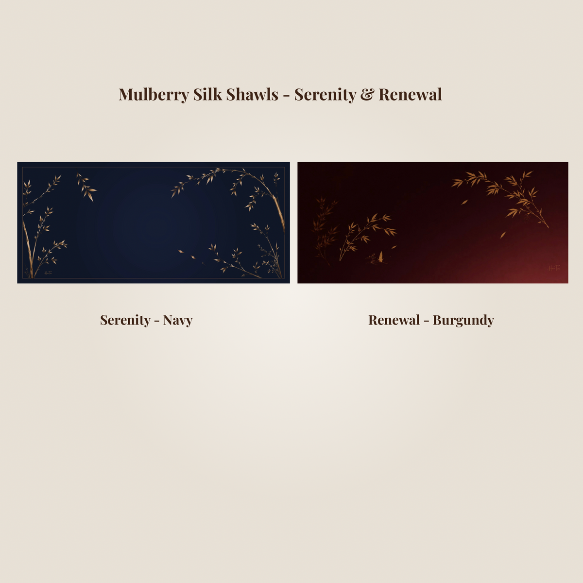 Mulberry Silk Shawl - Serenity & Renewal