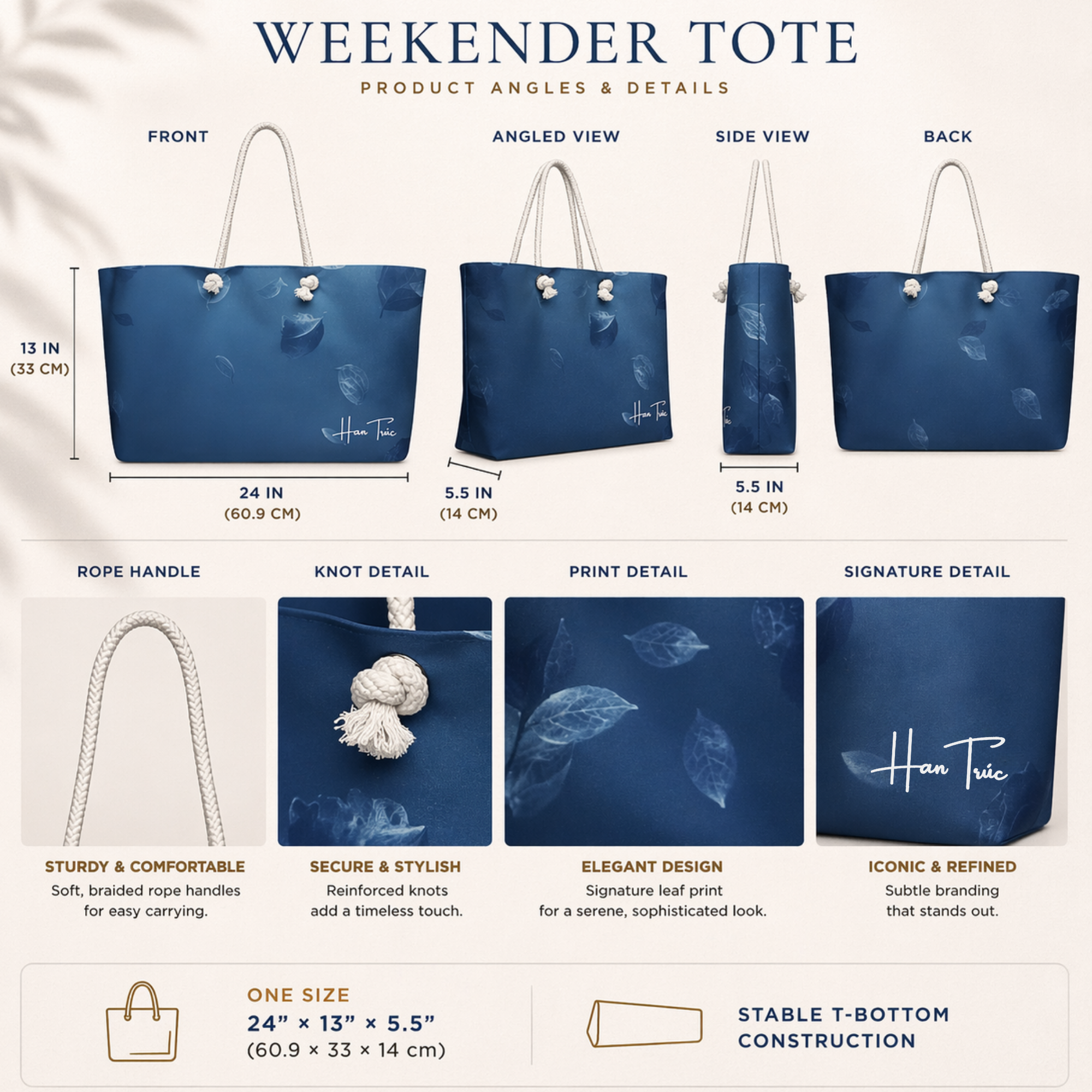 Weekender Tote—Navy
