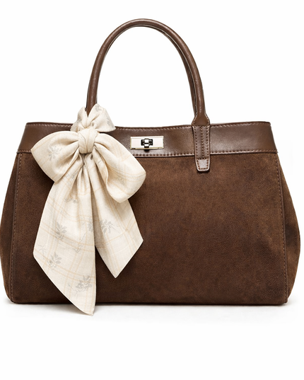 Cream Plaid Bamboo Bandana