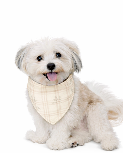 Mix & Match Bandana Bundle (You & Your Pet)-Cream Plaid