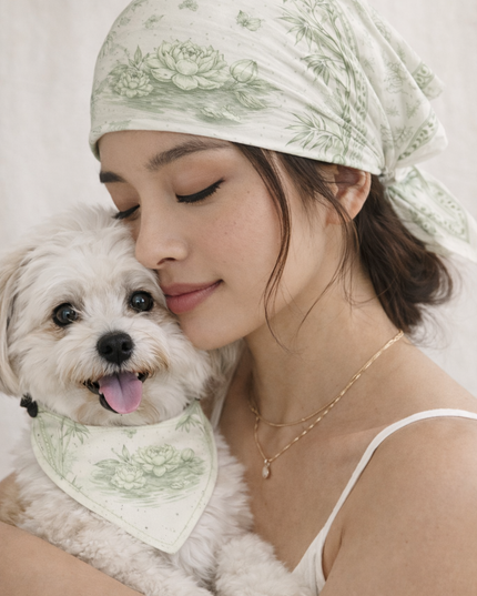 Lotus & Bamboo Calm Bandana in Light Shades