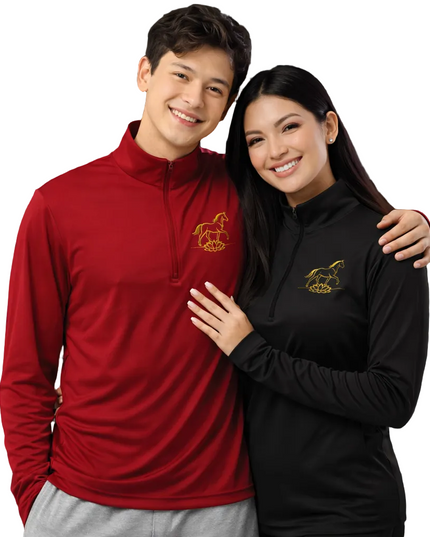 HanTrúc Year of the Horse Quarter-Zip Pullover