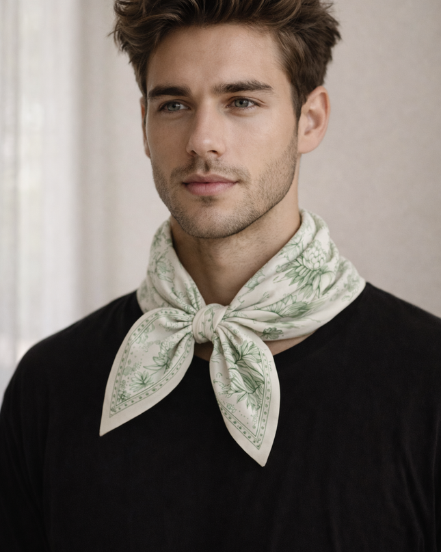 Lotus & Bamboo Calm Bandana in Light Shades