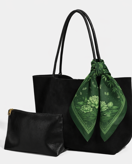 Lotus & Bamboo Calm Bandana in Dark Shades