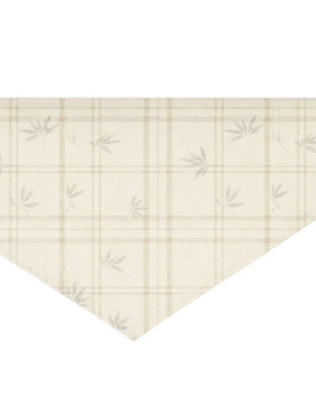 Mix & Match Bandana Bundle (You & Your Pet)-Cream Plaid