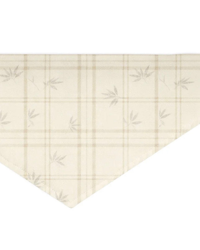Mix & Match Bandana Bundle (You & Your Pet)-Cream Plaid