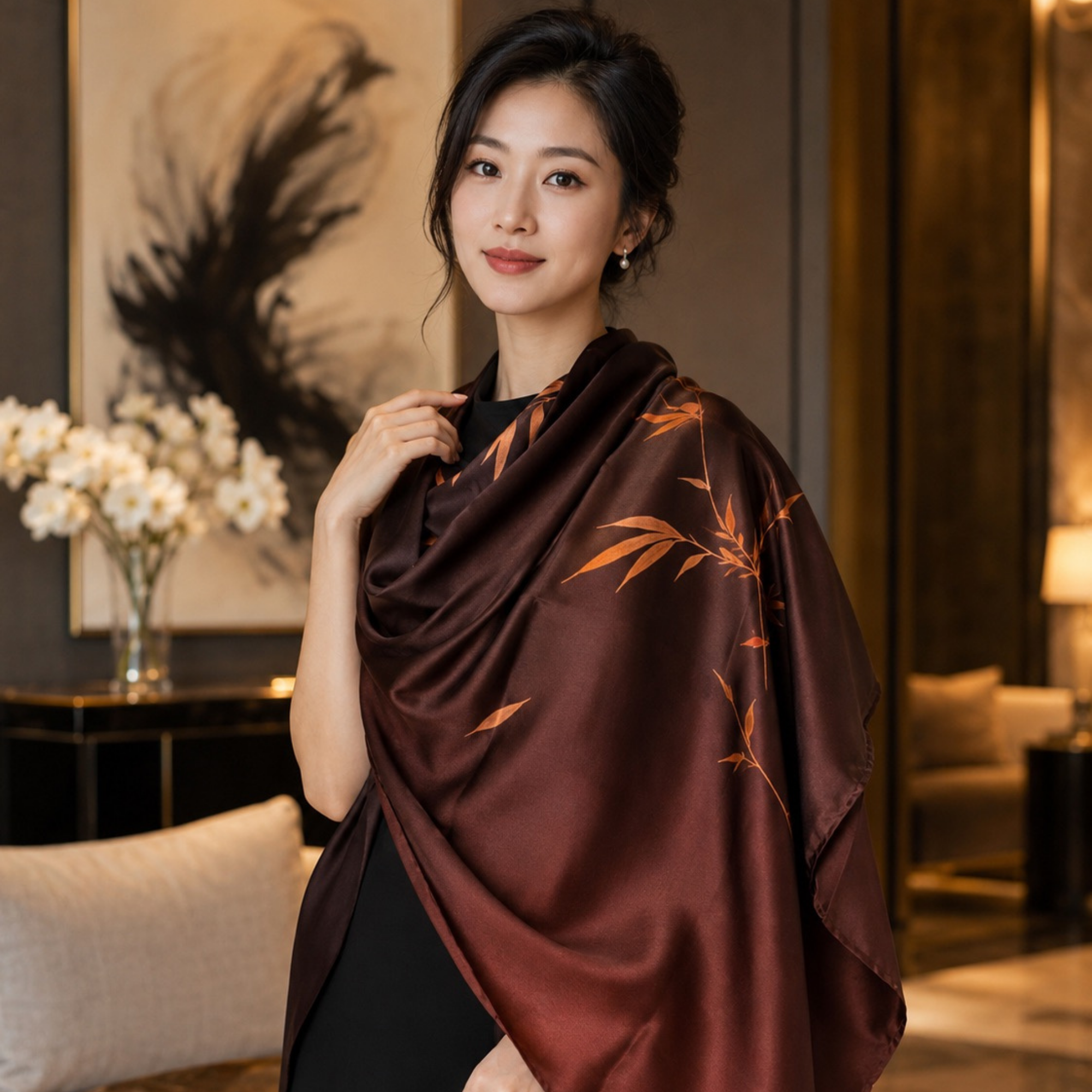 Mulberry Silk Shawl - Serenity & Renewal