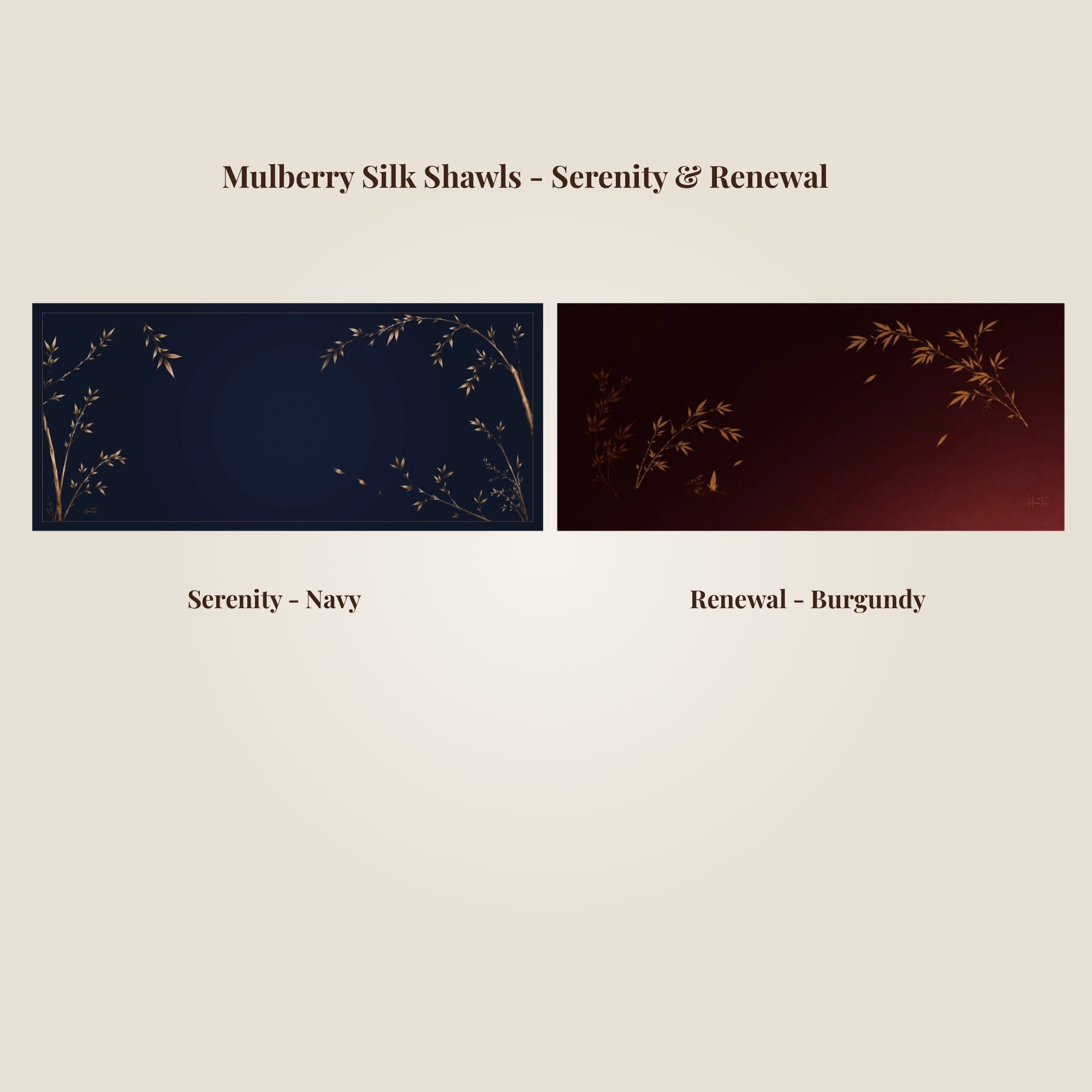Mulberry Silk Shawl - Serenity & Renewal