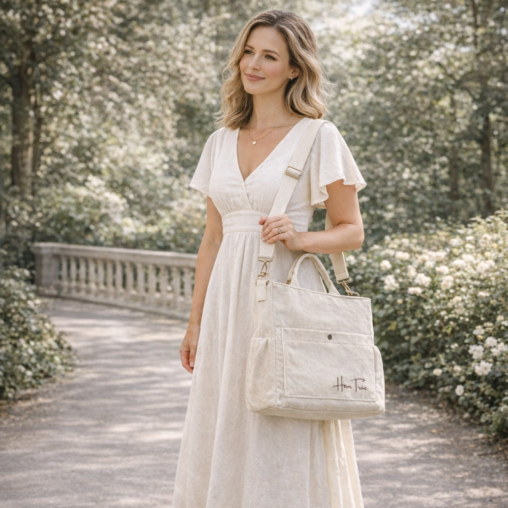 Carry Tote — Corduroy (Ivory)