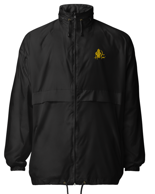 Unisex Windbreaker with Golden Embroidered HanTrúc Logo