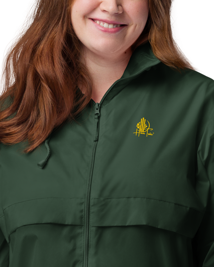 Unisex Windbreaker with Golden Embroidered HanTrúc Logo