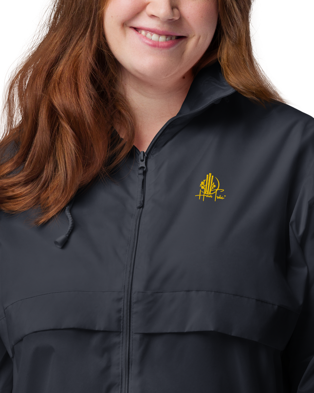 Unisex Windbreaker with Golden Embroidered HanTrúc Logo
