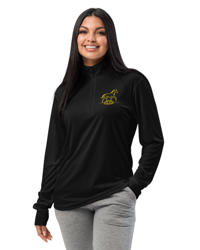 HanTrúc Year of the Horse Quarter-Zip Pullover