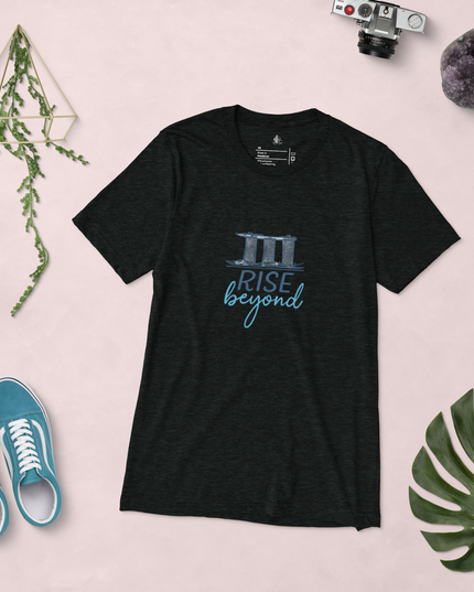 Unisex Dark Color Short Sleeve T-shirt Rise Beyond