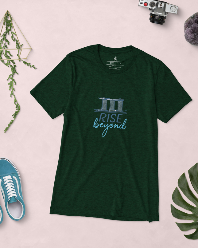 Unisex Dark Color Short Sleeve T-shirt Rise Beyond